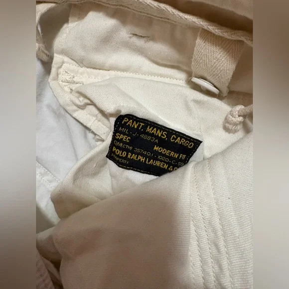 POLO RALPH LAUREN KHAKI CARGO PANTS SIZE 34 X 34 - Picture 4 of 9